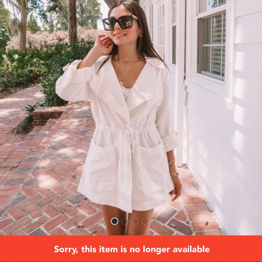 F21 white jacket
